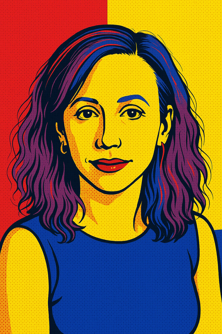 Pop art portrait of Anna Echols