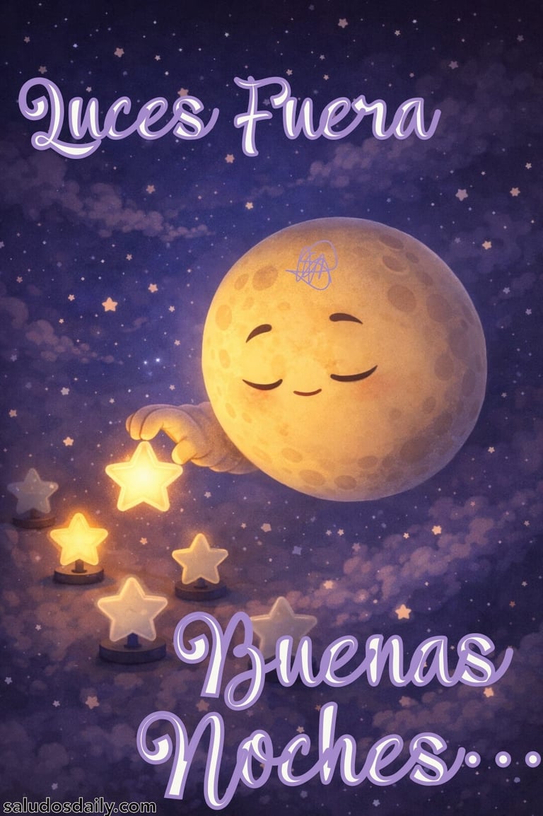 luna flotando en el espacio mientras apaga suavemente estrellas brillantes escena nocturna