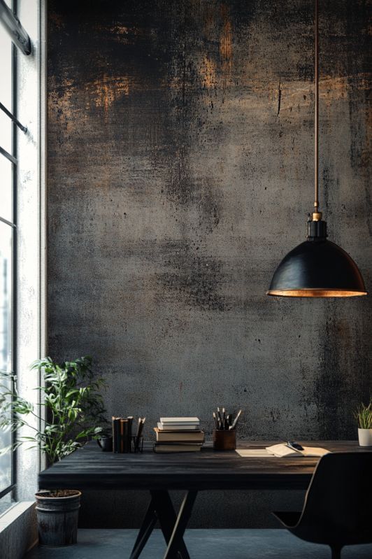 italyan boya ile tasarlanmış şık dekoratif duvar