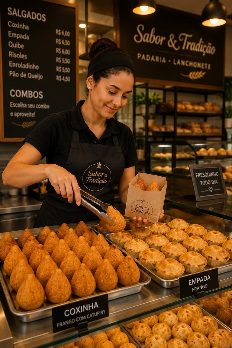 Padarias abastecidas com salgados congelados | Reino dos Sabores