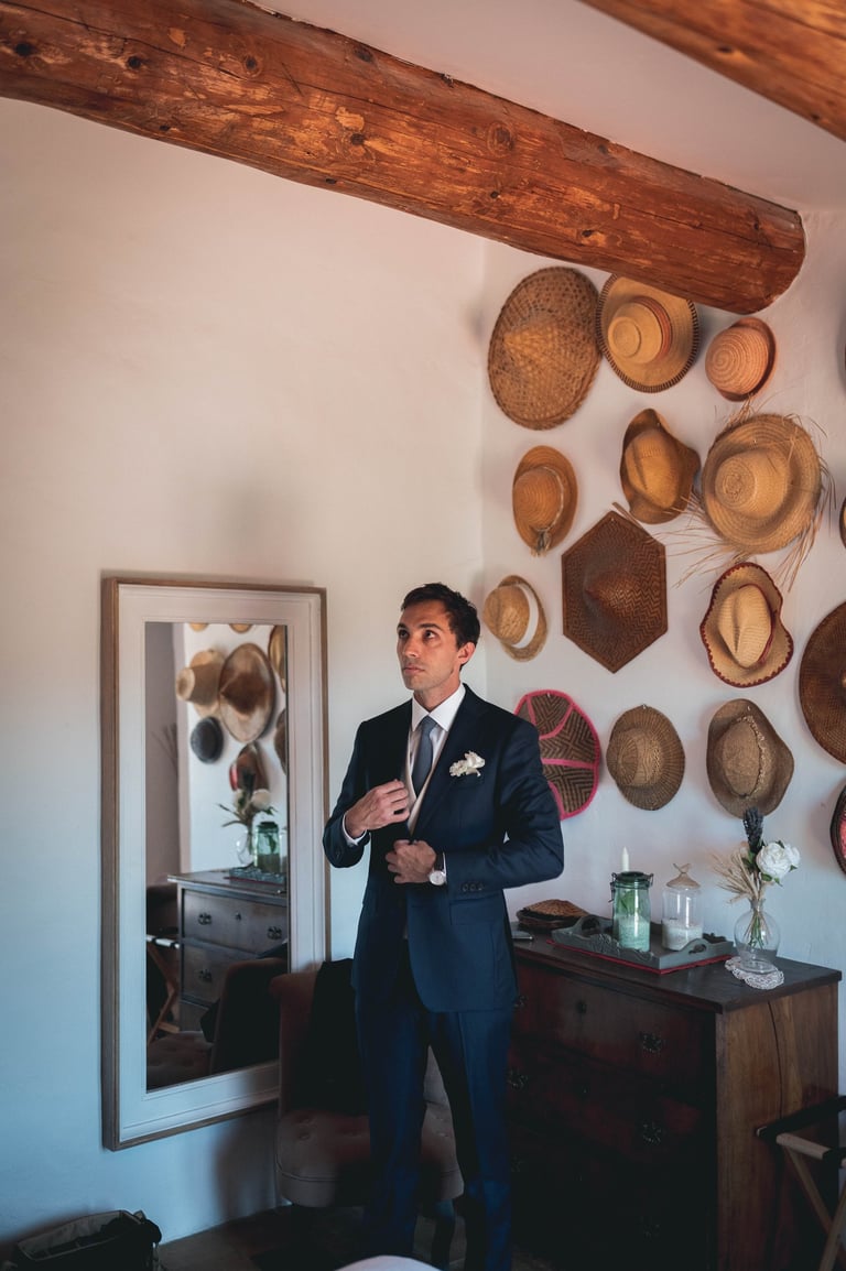 groom getting ready