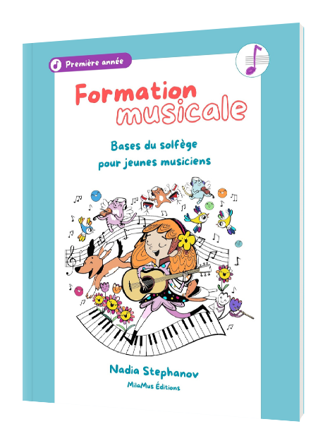 a book with a picture of a girl playing guitar