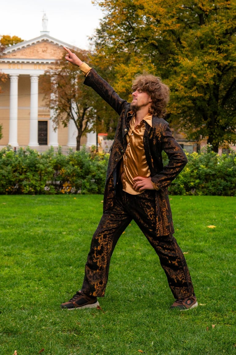 Vyriškas disco kostiumas