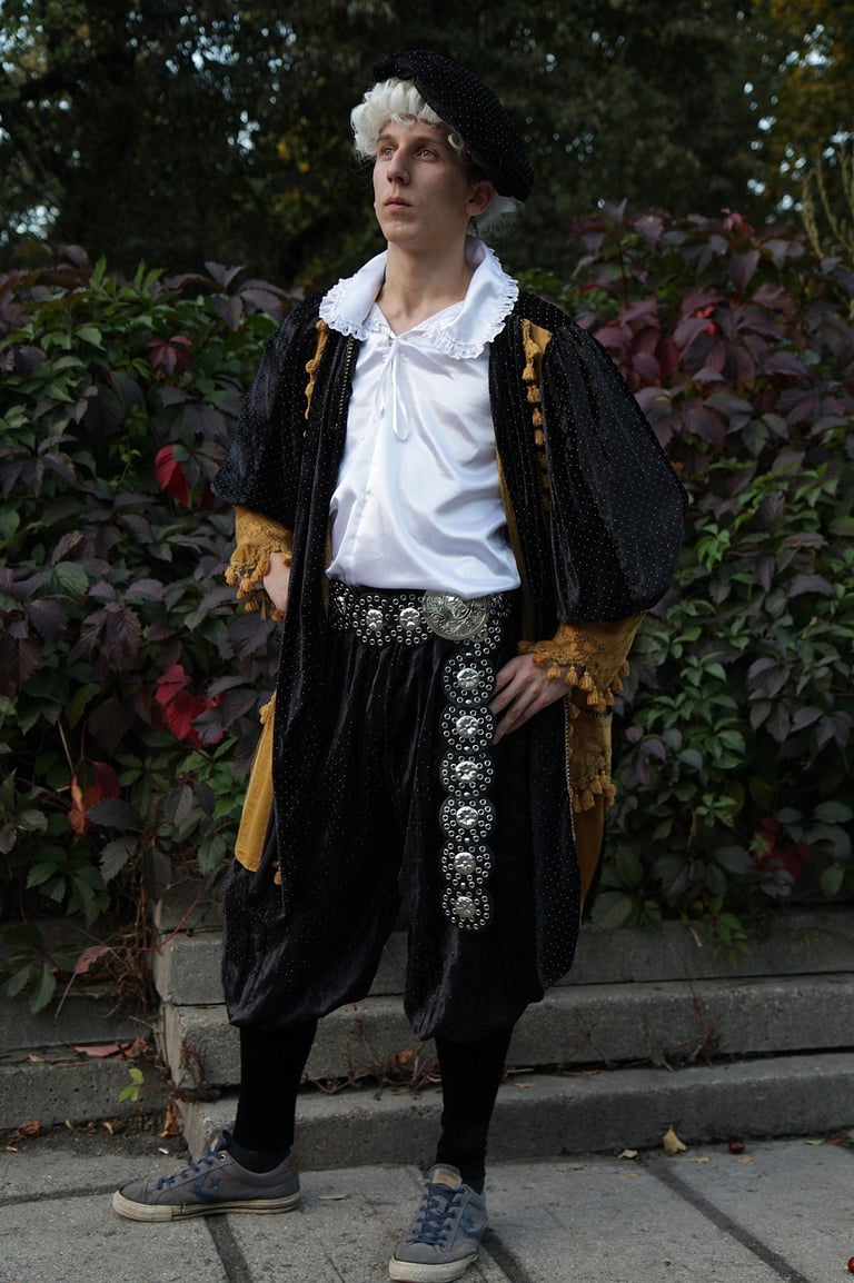 Renesanso vyriskas kostiumas, apranga.