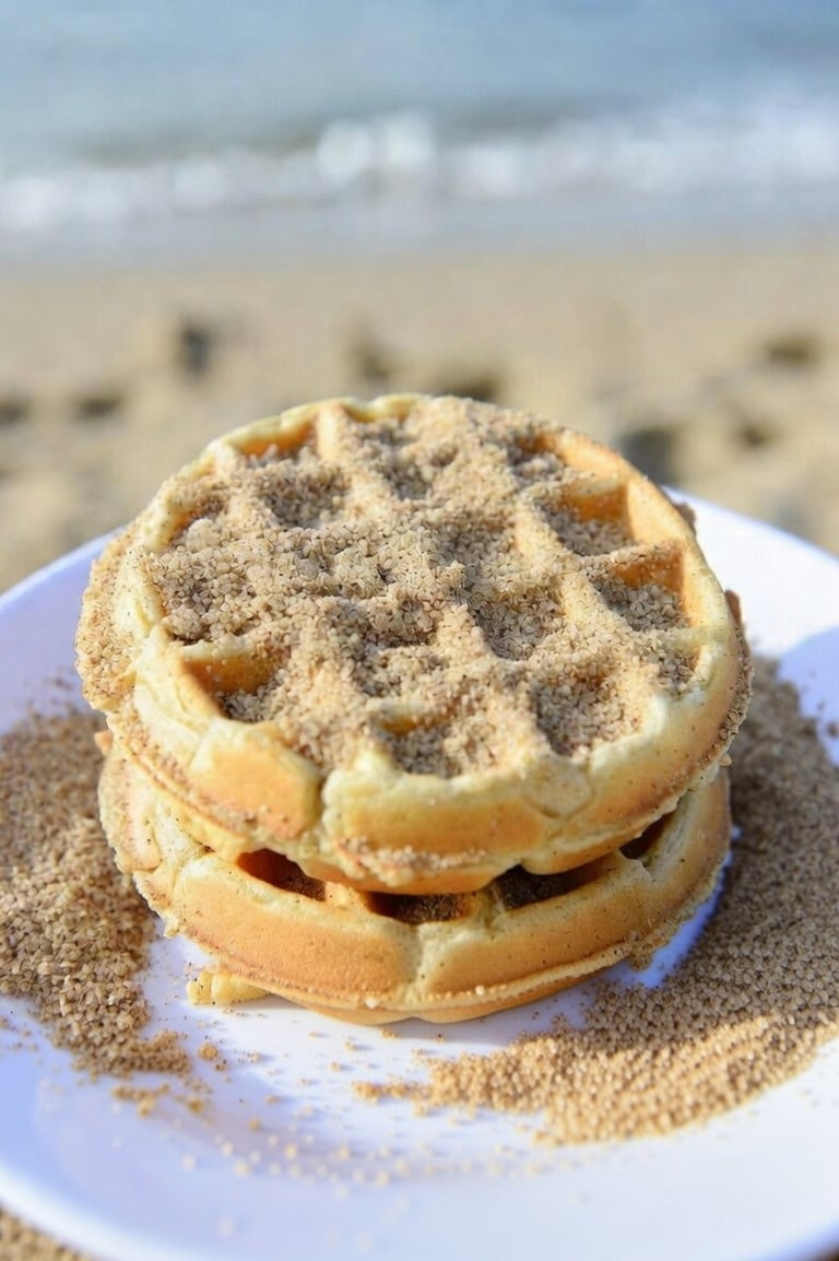 Eggo Waffle with Sand
