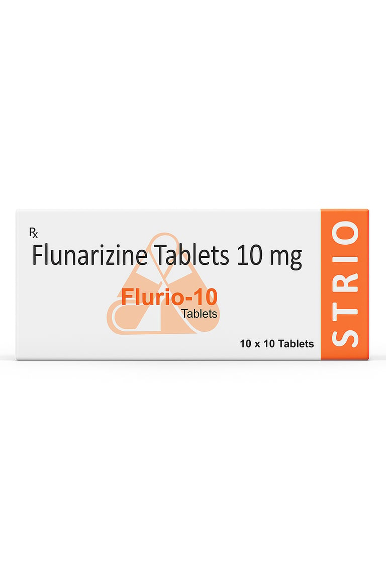 FLURIO-10, FLUNARIZINE TABLETS BY STRIO HEALTHCARE