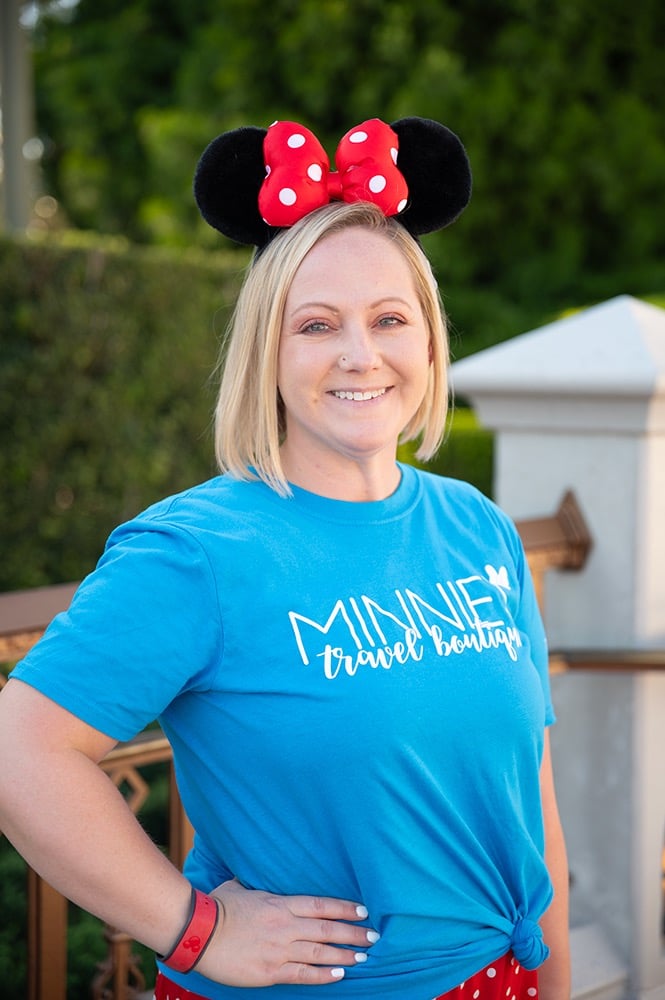 Amy Haskell pictured at Disney's Magic Kingdom® Park.
