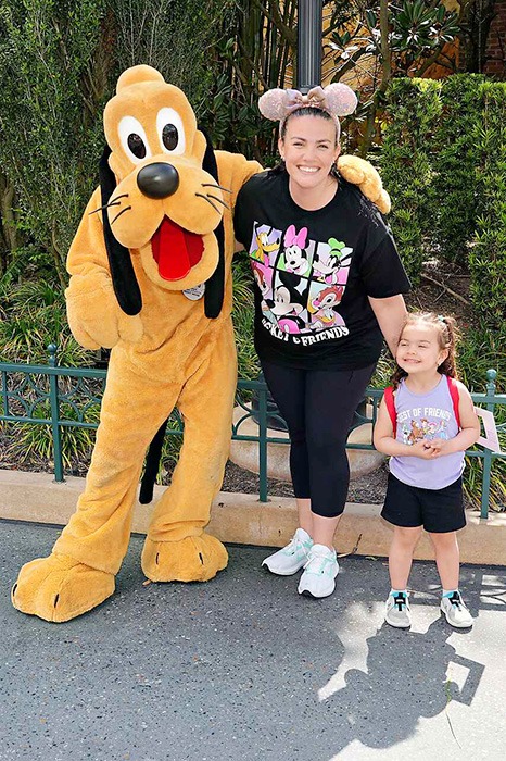 Sarah Rengulbai pictured with Pluto