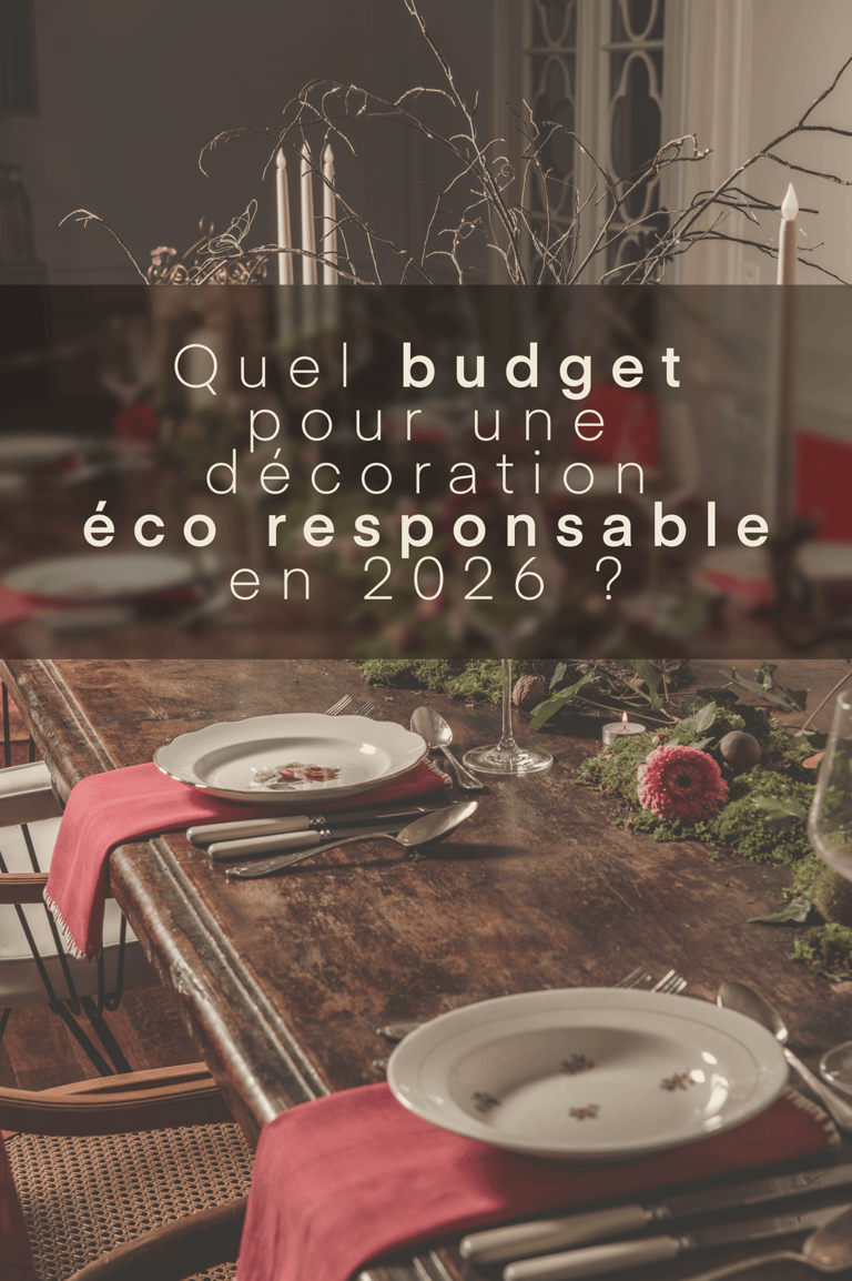 Quel est le budget décoration d’un mariage éco responsable en 2026 ?