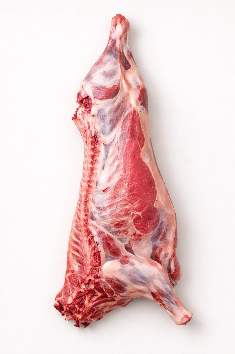 Full beef carcass halal export quality