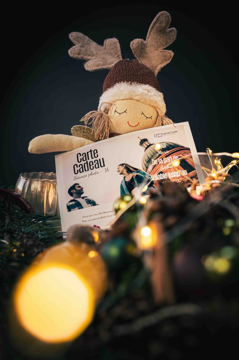 carte cadeau mise en ambiance