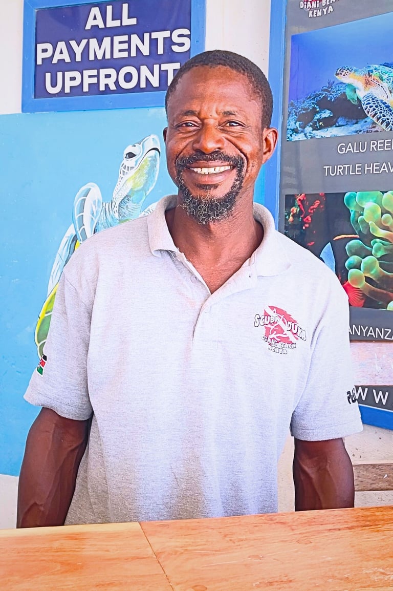 Scuba duka staff Salim Captain and recue diver