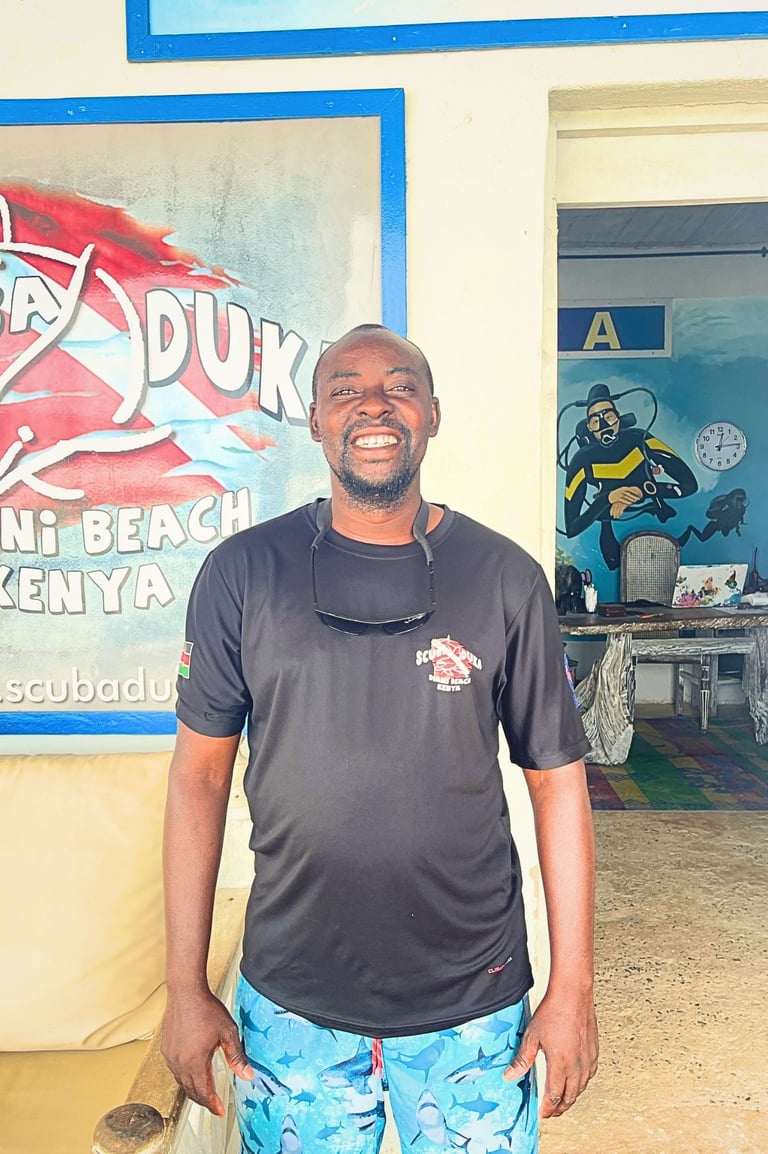 Scuba duka staff Raymond Captain