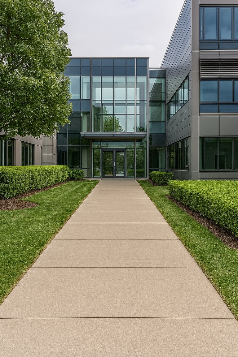 Allée extérieur entreprise, bureaux