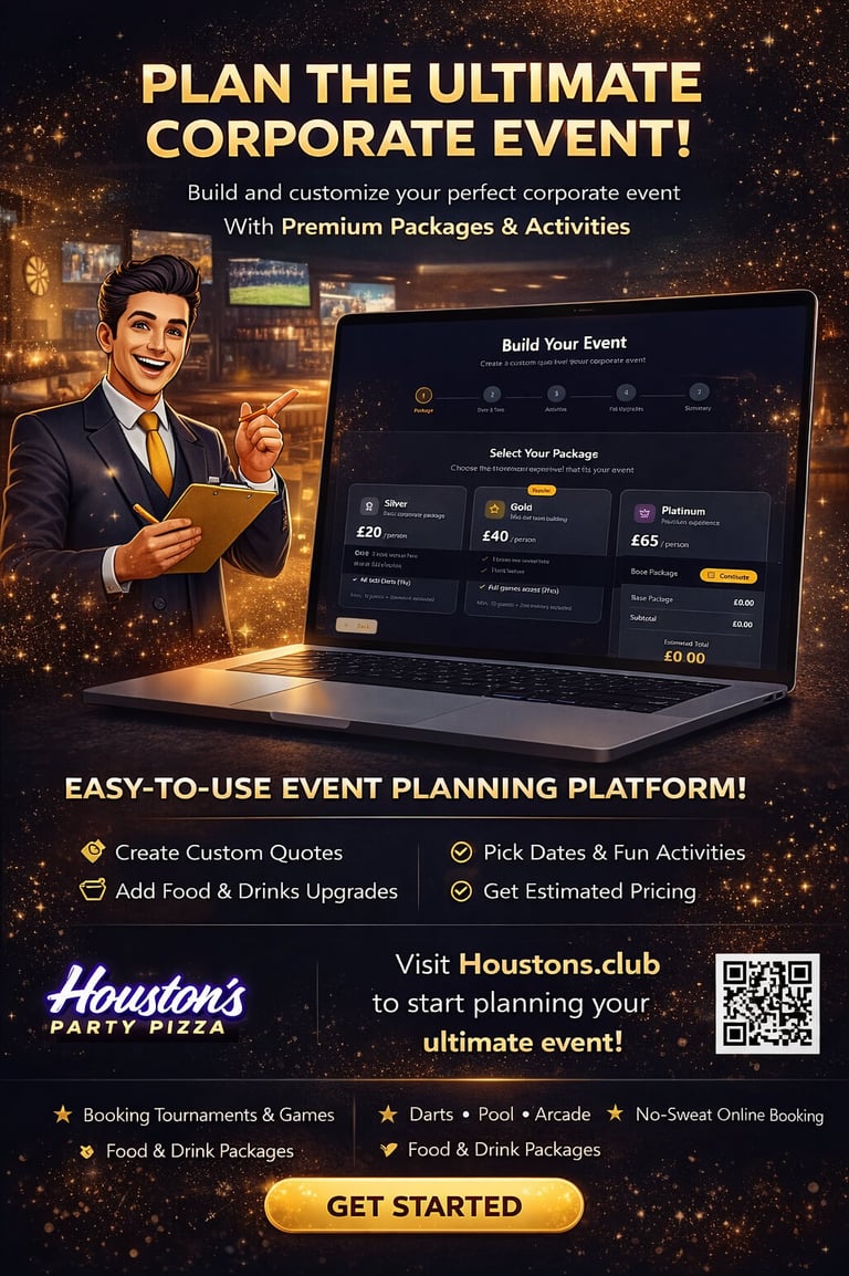 Houston's Sports Bar - Bespoke Event Builder App