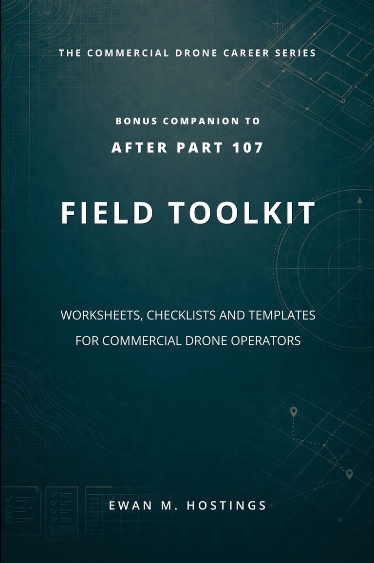Field Toolkit Worksheets Checklists and templates for commercial drone operators by Ewan M. Hostings