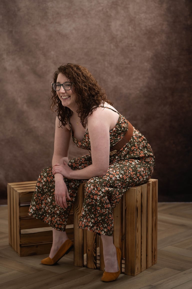 Wirral based graphic designer smiling