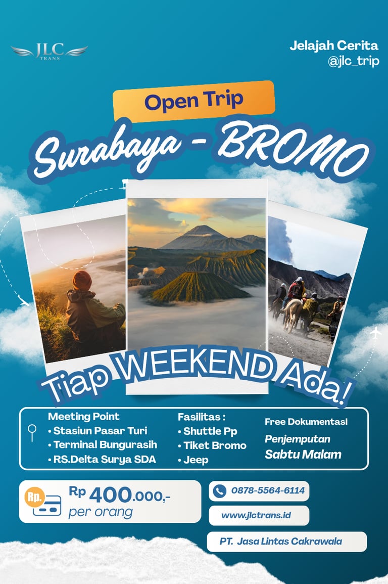 open trip bromo