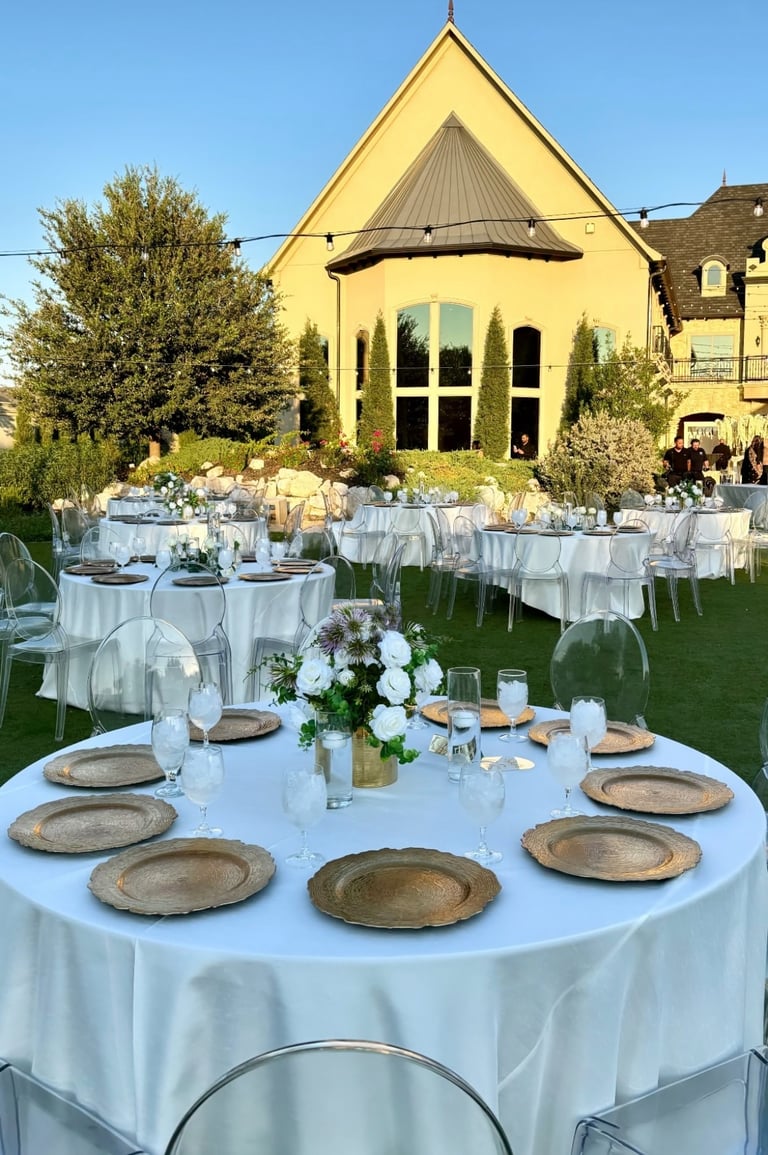 Elegant wedding reception decor by Kashta Events, Vancouver BC
