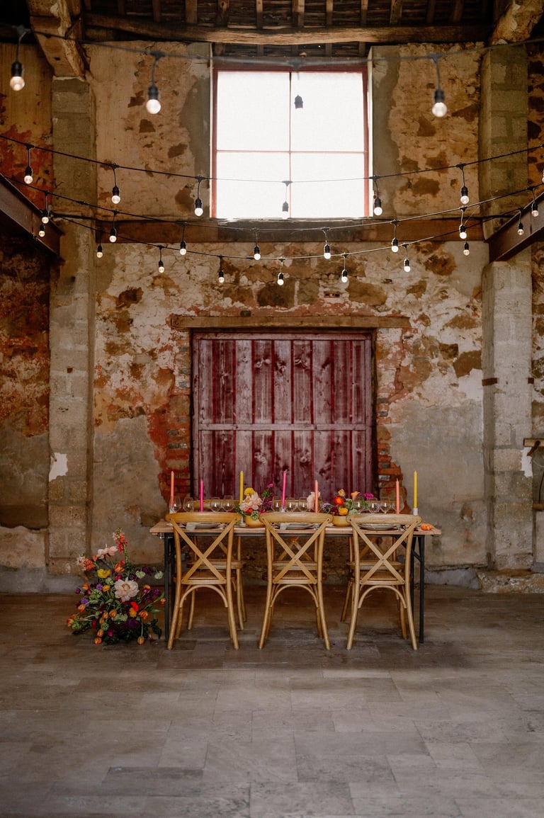 table décoré pour un mariage 
