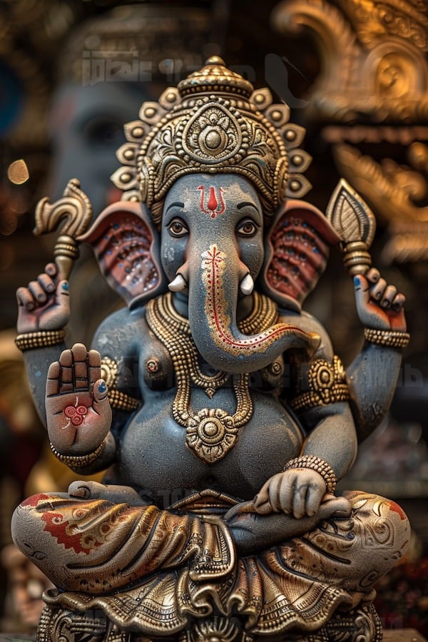 A Hindu deity