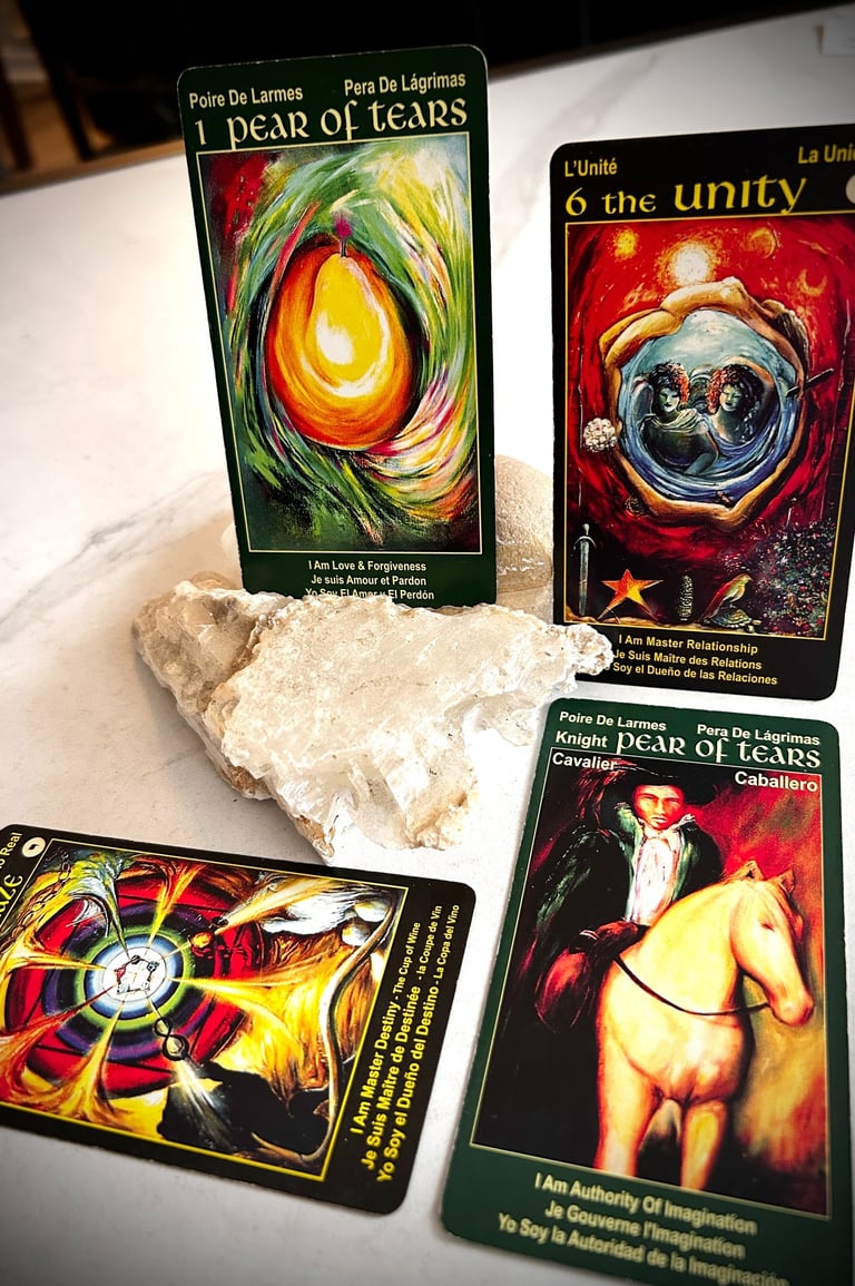 Love Tarot reading 4 cards New relationship romance and destiny
