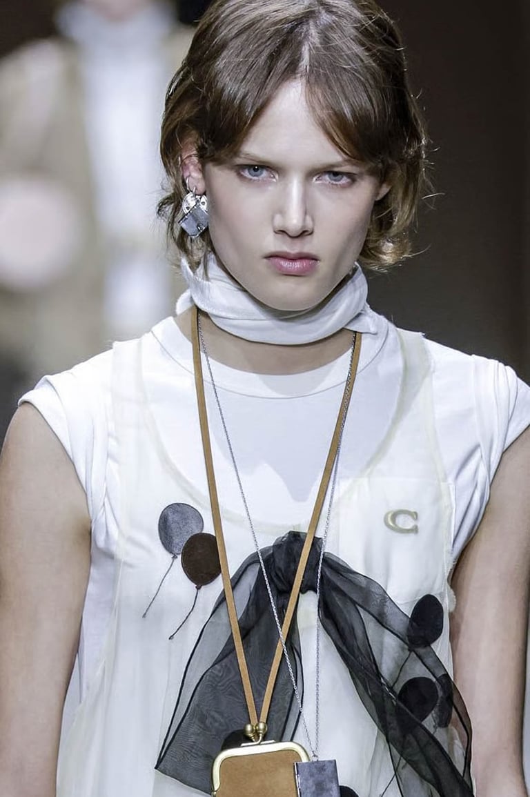 Ann Gior Makeup Artist for Coach NYFW on model Noor Khan