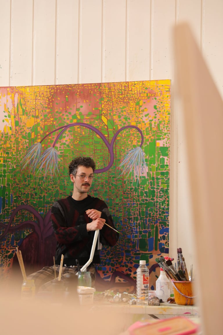 Remi Jablecki in his studio 