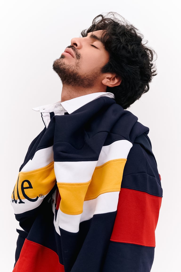 Dany Peña in  fashion look editorial shoot in Spain