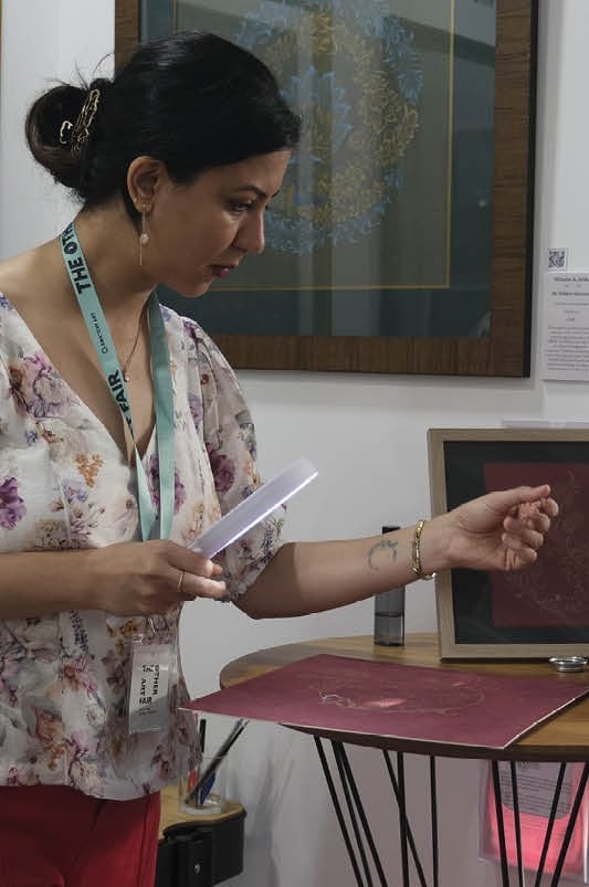 Artist in action - Niloofar in TOAR 2025 Sydney