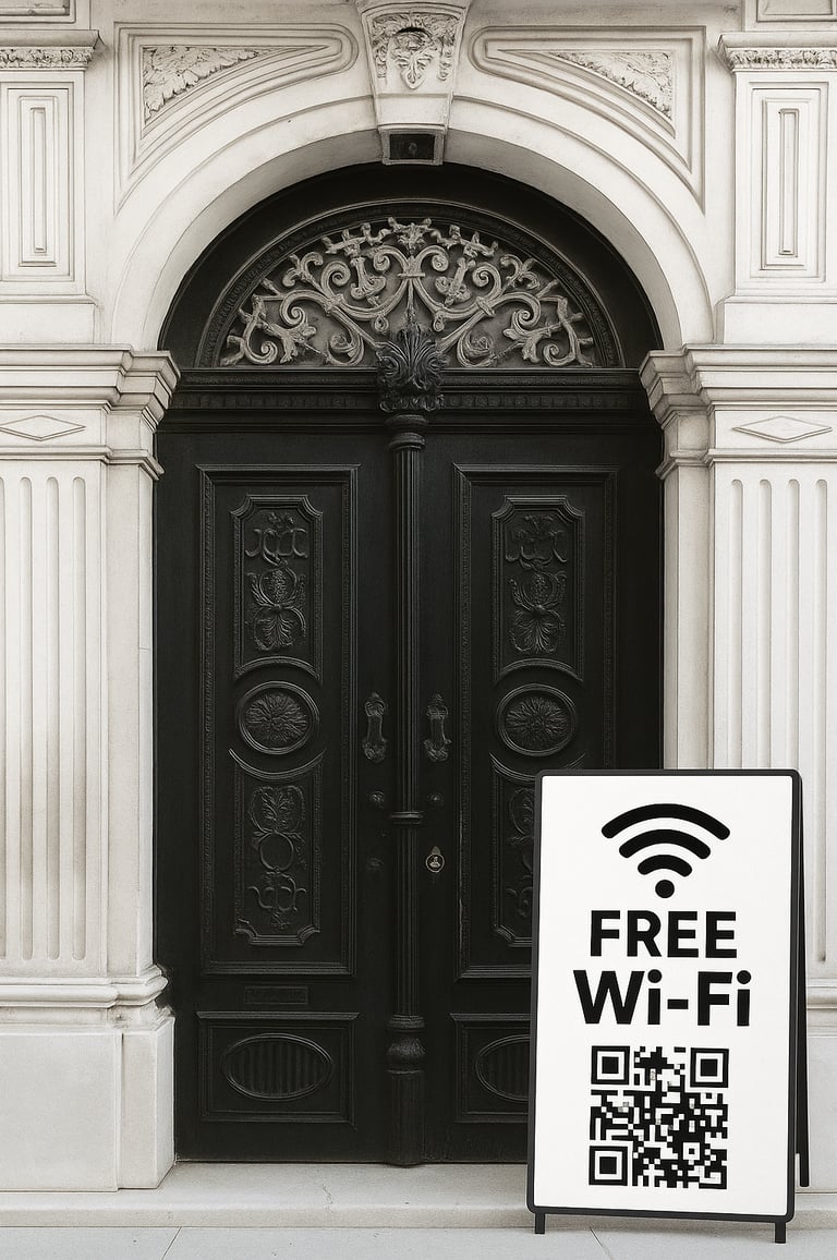 Snabbt och säkert gäst WiFi utan lösenord via QR-kod – Sweden WiFi för hotell , Airbnb, vandrarhem