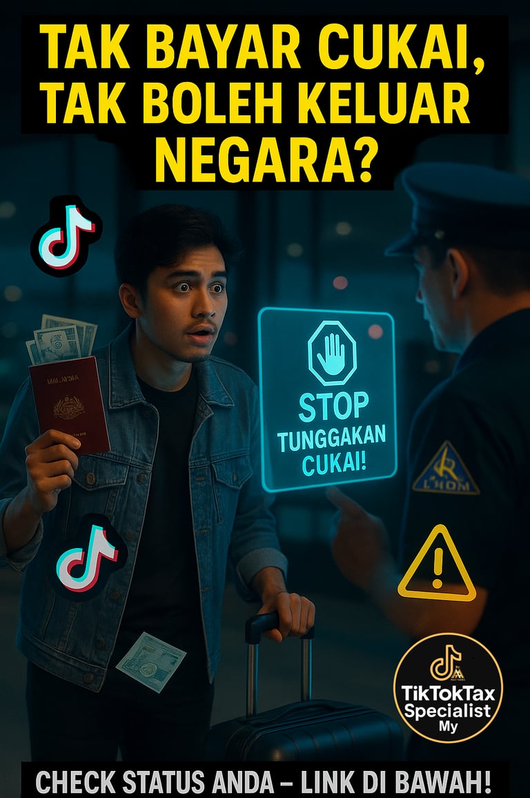 tak bayar cukai tak boleh ke luar negara