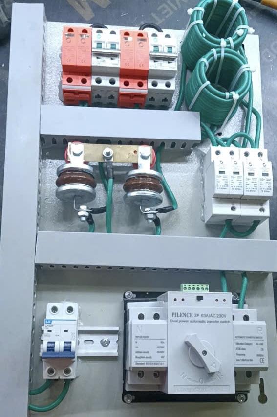 Tủ điện cắt sét 4 lớp dành cho điện 1 pha - cắt hết tàn dư của sét