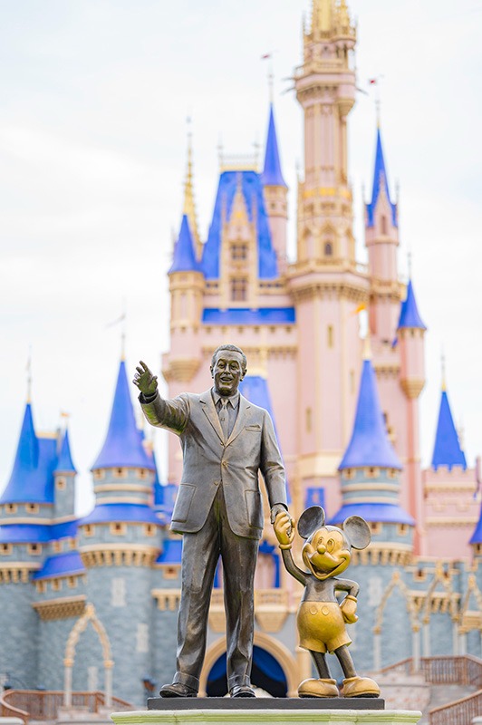 The Partners Statue inside Disney's Magic Kingdom® Park, at Walt Disney World®.