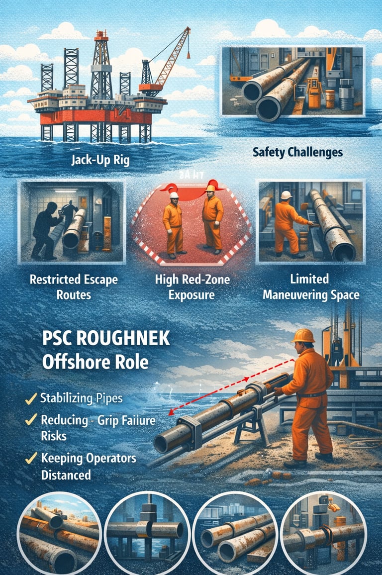 PSC ROUGHNEK Push-Pull Pole™ | Oilfield Push Pull Tool for Rig Floor Pipe Handling