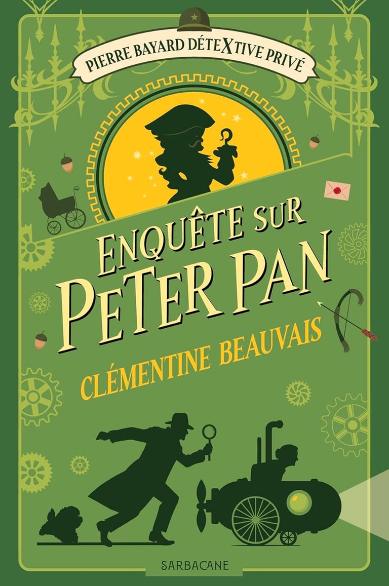 Première de couverture du roman Enquête sur Peter Pan de Clémentine Beauvais