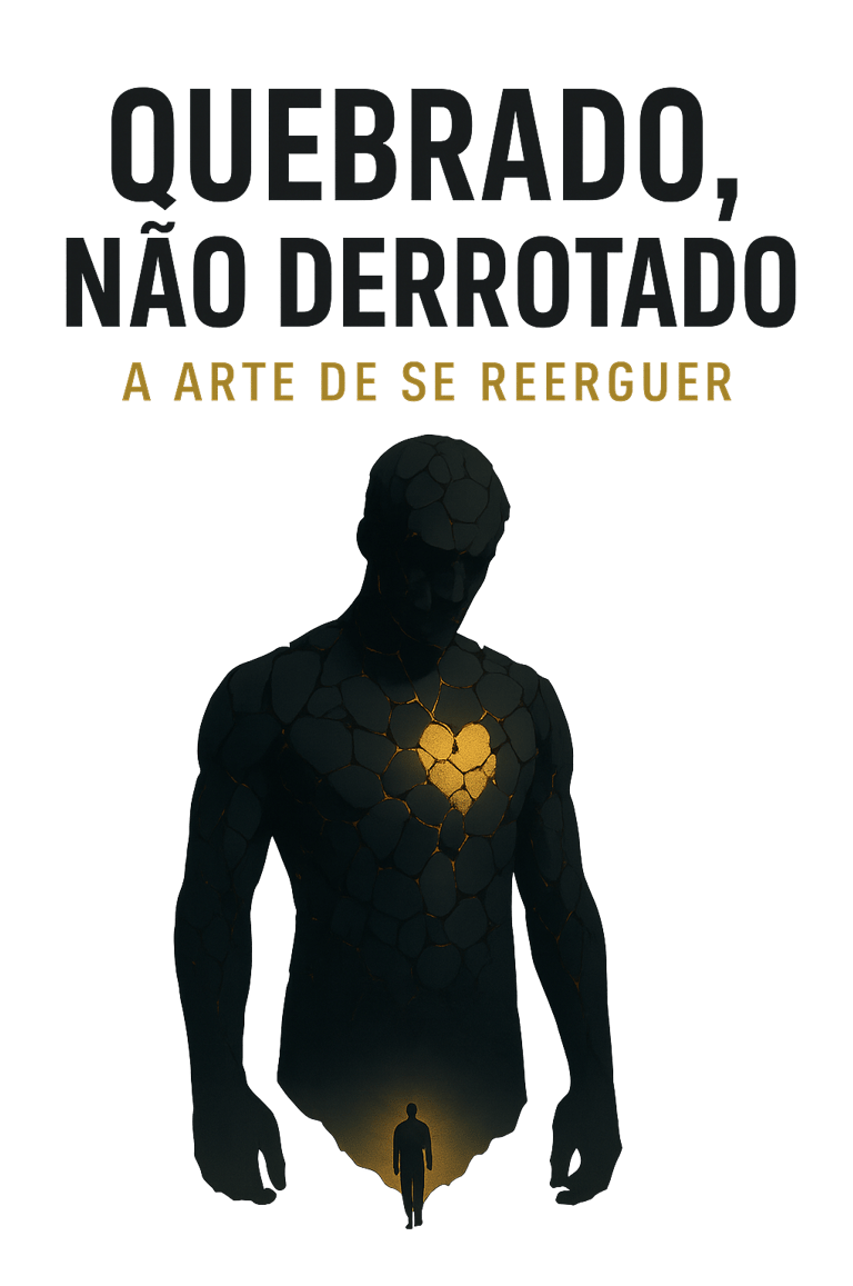 Capa do e-book Quebrado, Não Derrotado — guia de reconstrução emocional