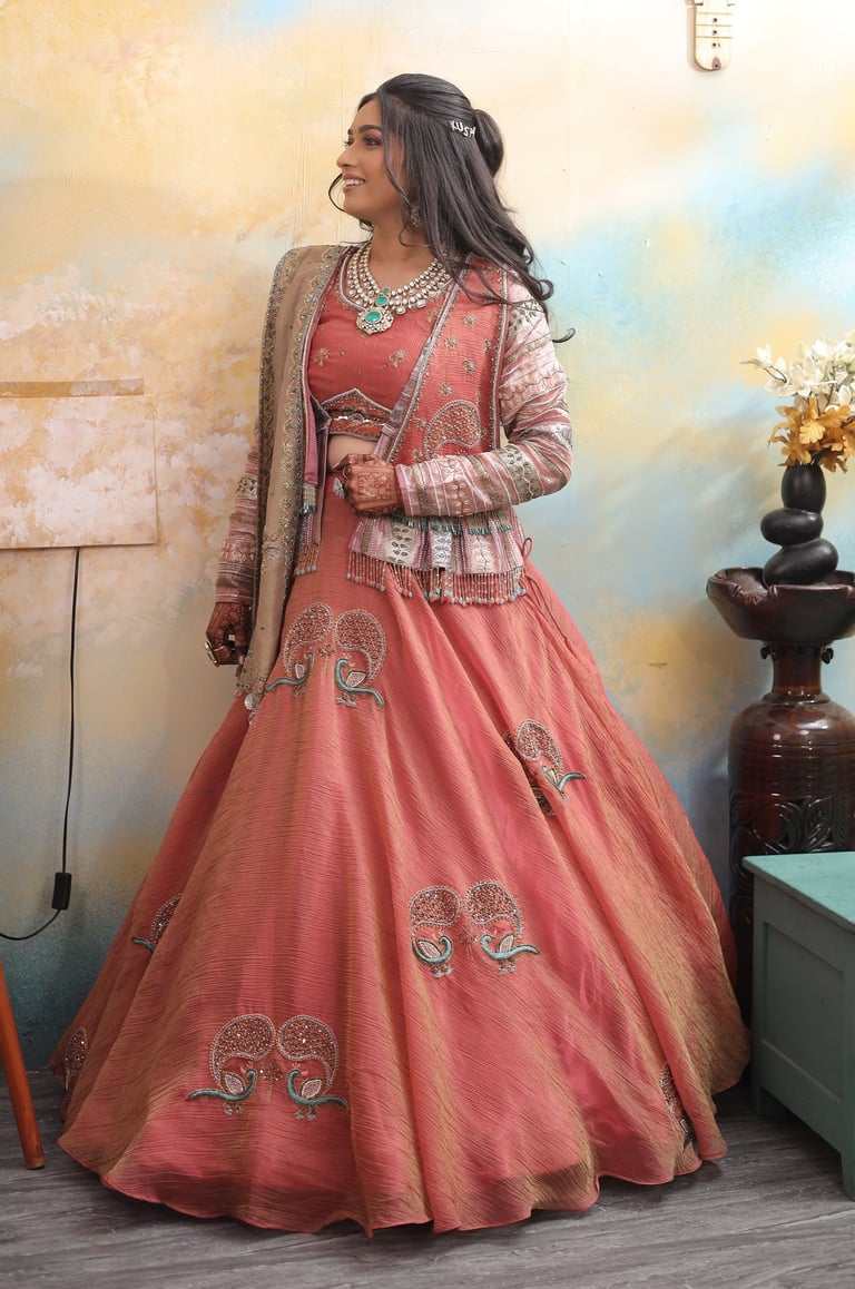 "Stunning soft glam look created for a Destination Wedding bride in Siddhpur, featuring a trending