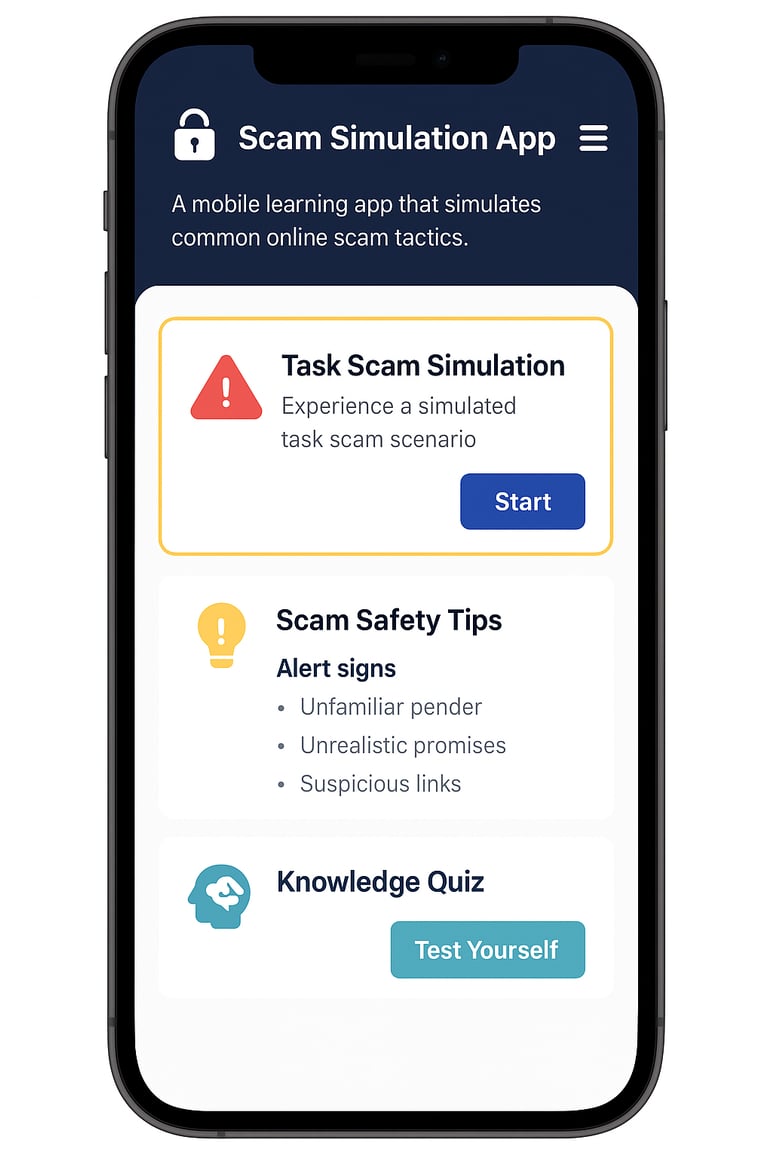 Scam Simulation App