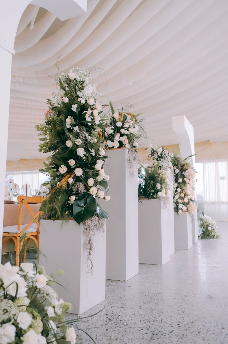 Decoración de columnas  monterrey diseño floral Amor de Flores