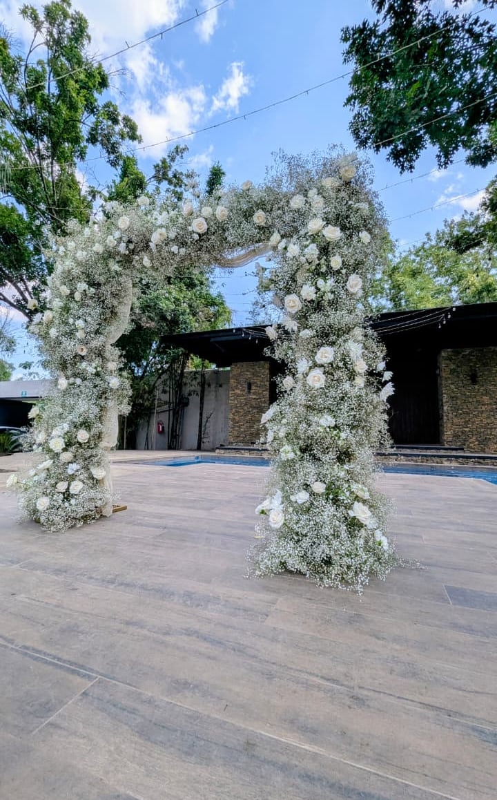 Back de novios diseño floral Amor de Flores