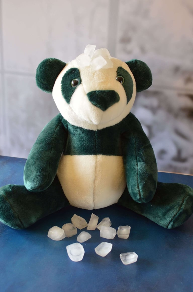 Peluche placée au congélateur pour éliminer les microbes