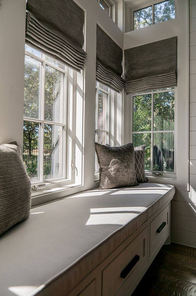 Custom Flat Roman Shades Fabricut Fabric