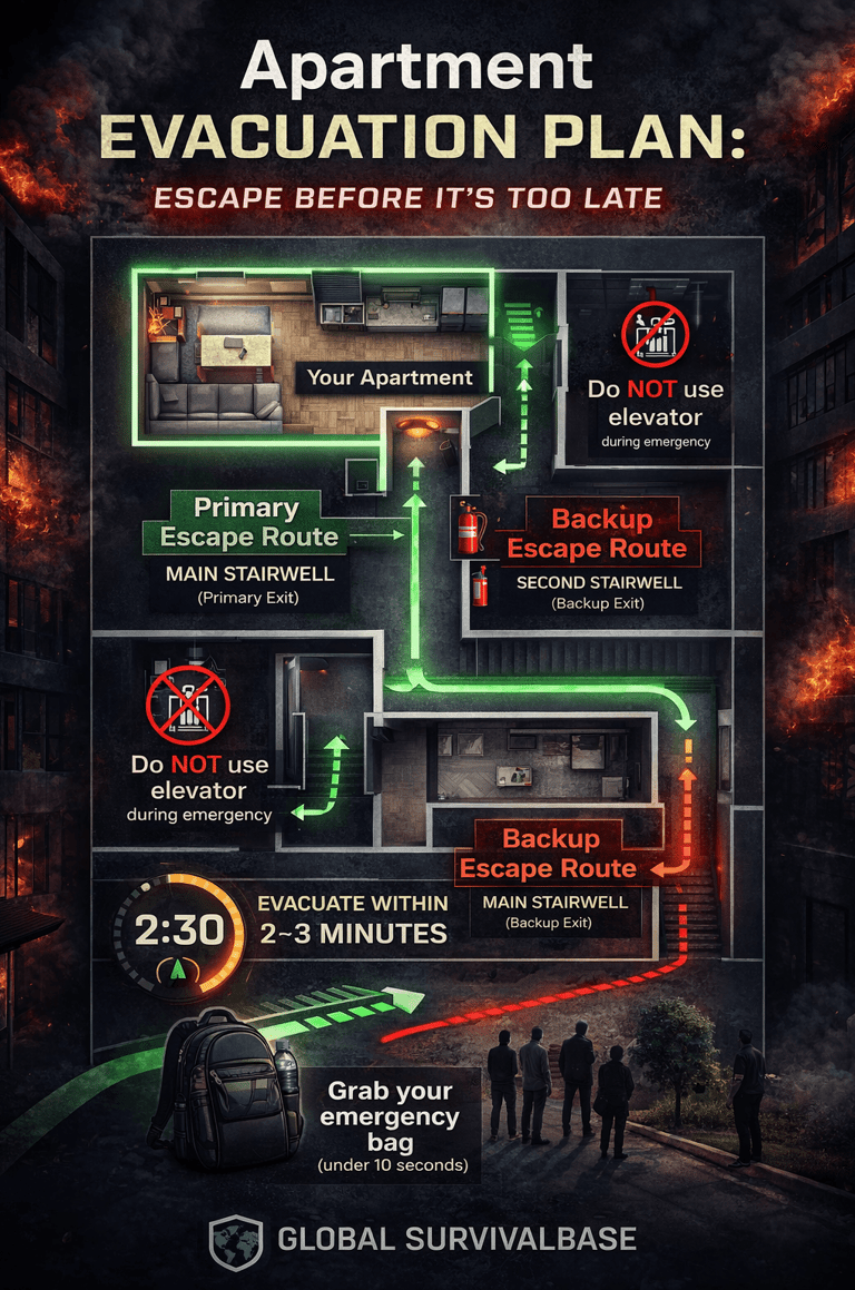 the-infographics-of-appartment-evacuation-plan