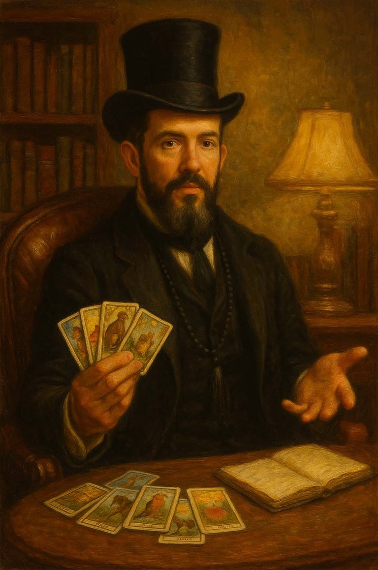 Imagem ilustrativa feita em óleo e tela no estilo do século XIX de Robson Markx cartomante