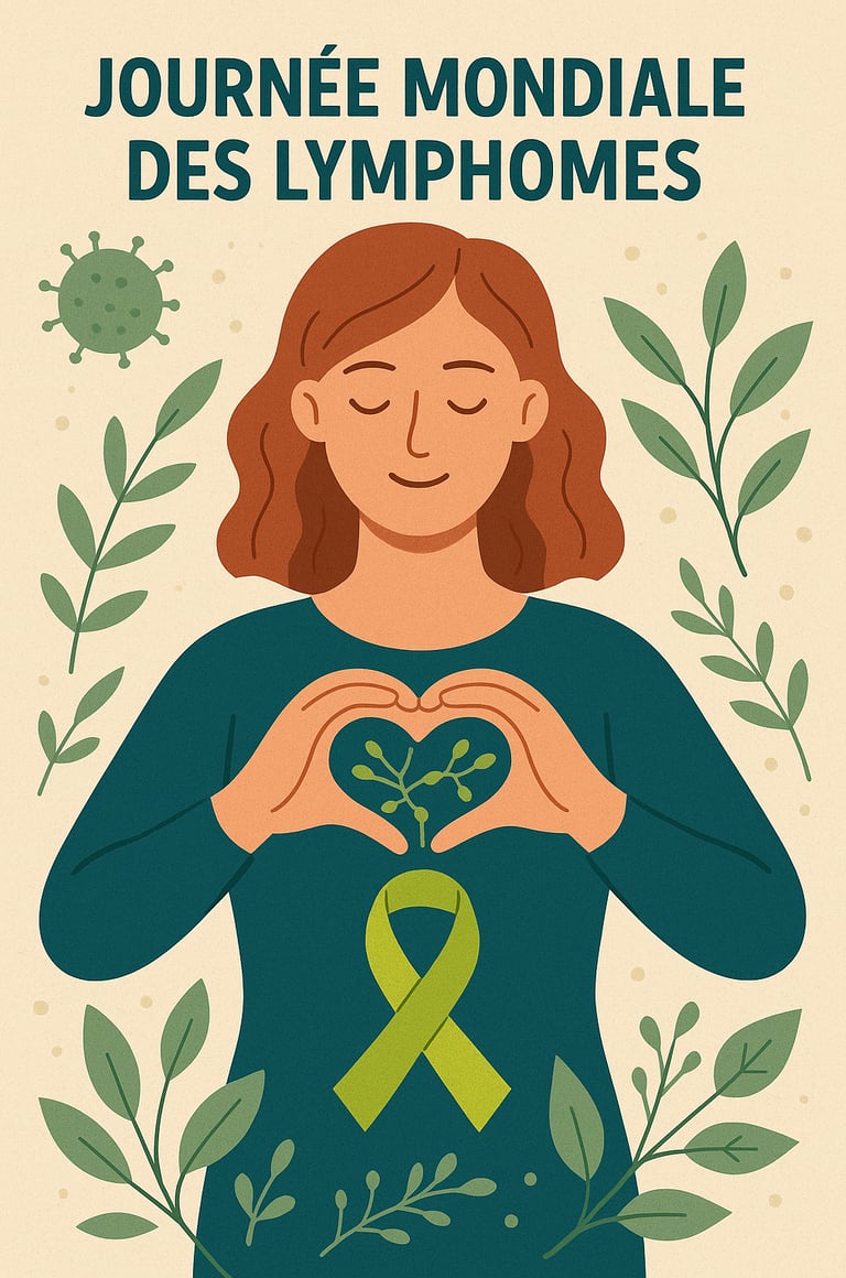 Illustration pour la journée mondiale des lymphomes.