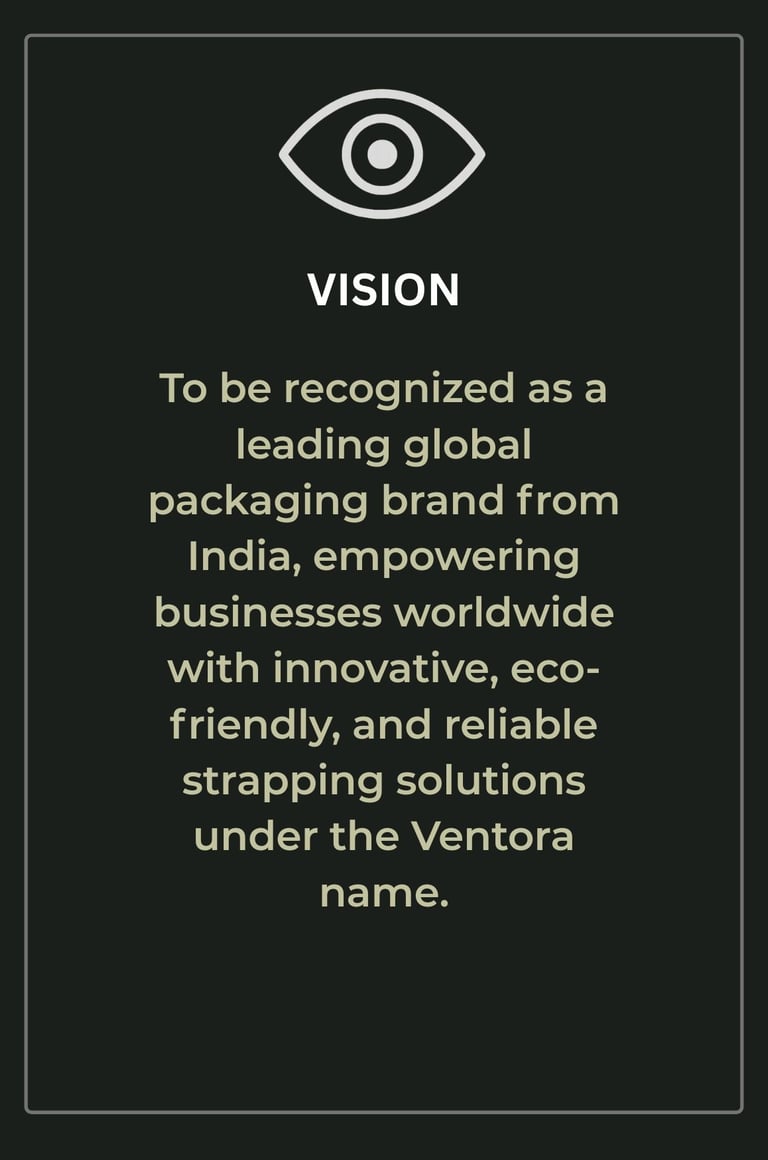 Ventora Industries vision for global packaging leadership
