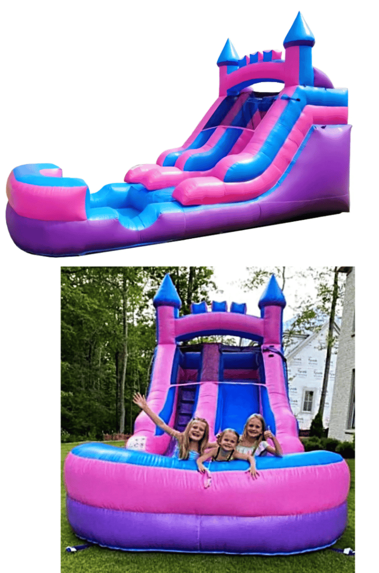 Pink & Purple Single Slide Bookings 832-216-8423