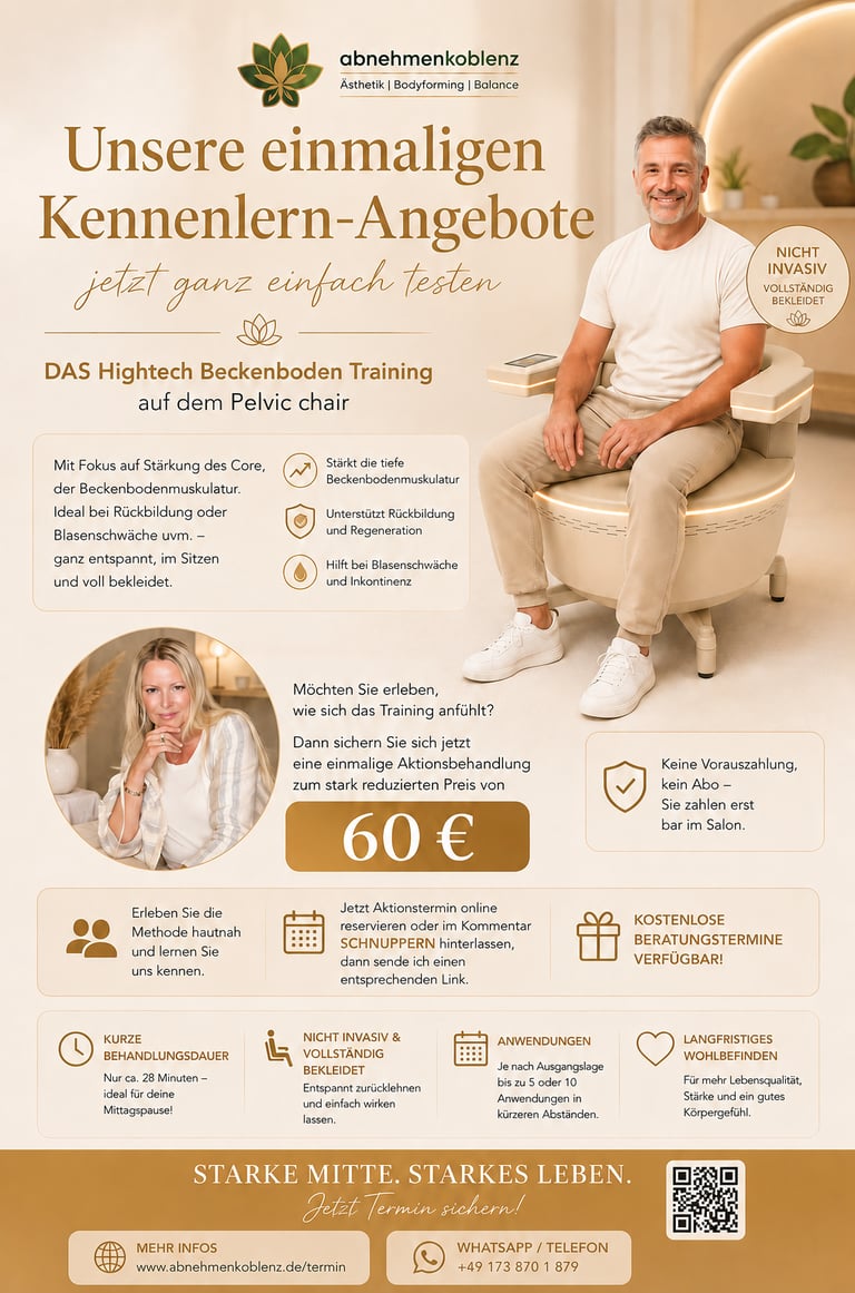 Pelvic Chair Beckenbodenstuhl EMPChair gegen Inkontinenz training Beckenboden rectusdiastase