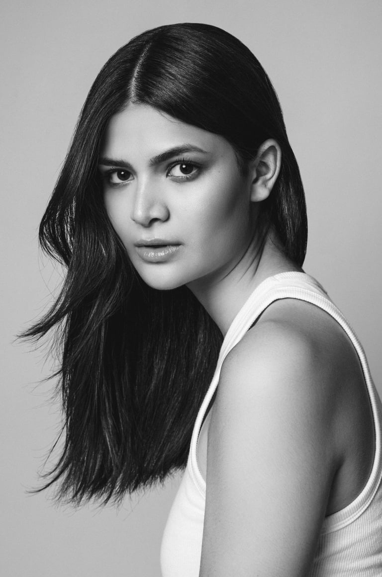 retrato de una modelo que se hizo el book con Kristen Wicce